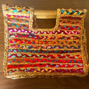 Mexican woven beach tote